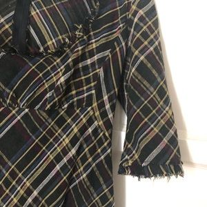 United Colors of Benetton plaid a-line dress
